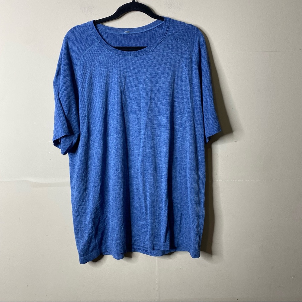 Lululemon Mens Short Sleeve Swiftly T Shirt Blue Lightweight Size XXL